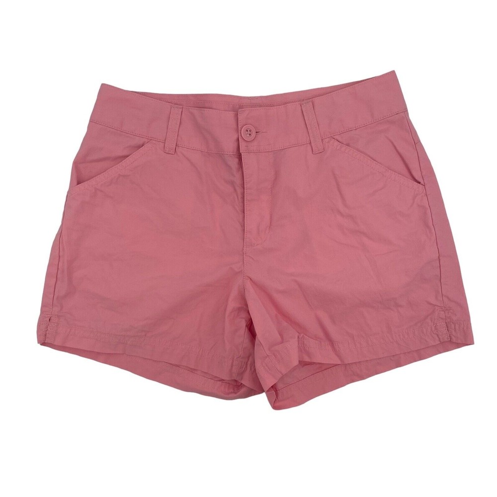 Columbia Shorts Size 4 Women's Pink 4" Cotton Lightweight Hiking Outdoor